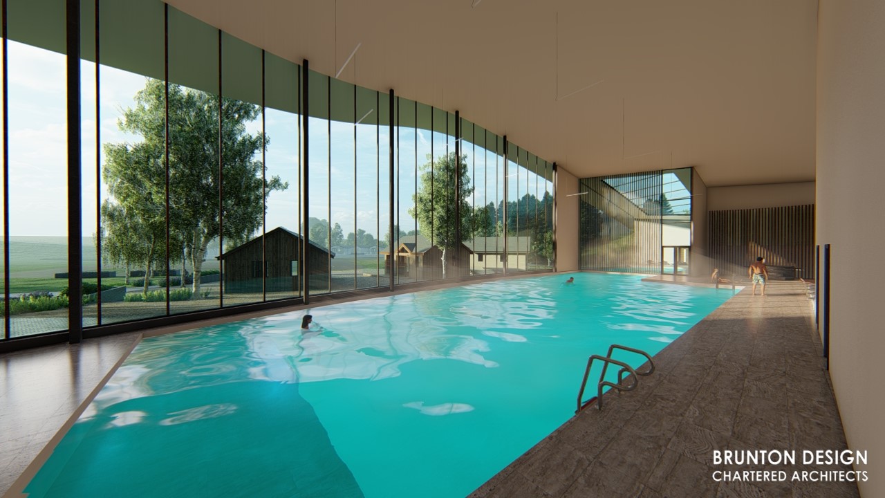 Kingdom Country Park Architects Drawings Inside Swimming Pool