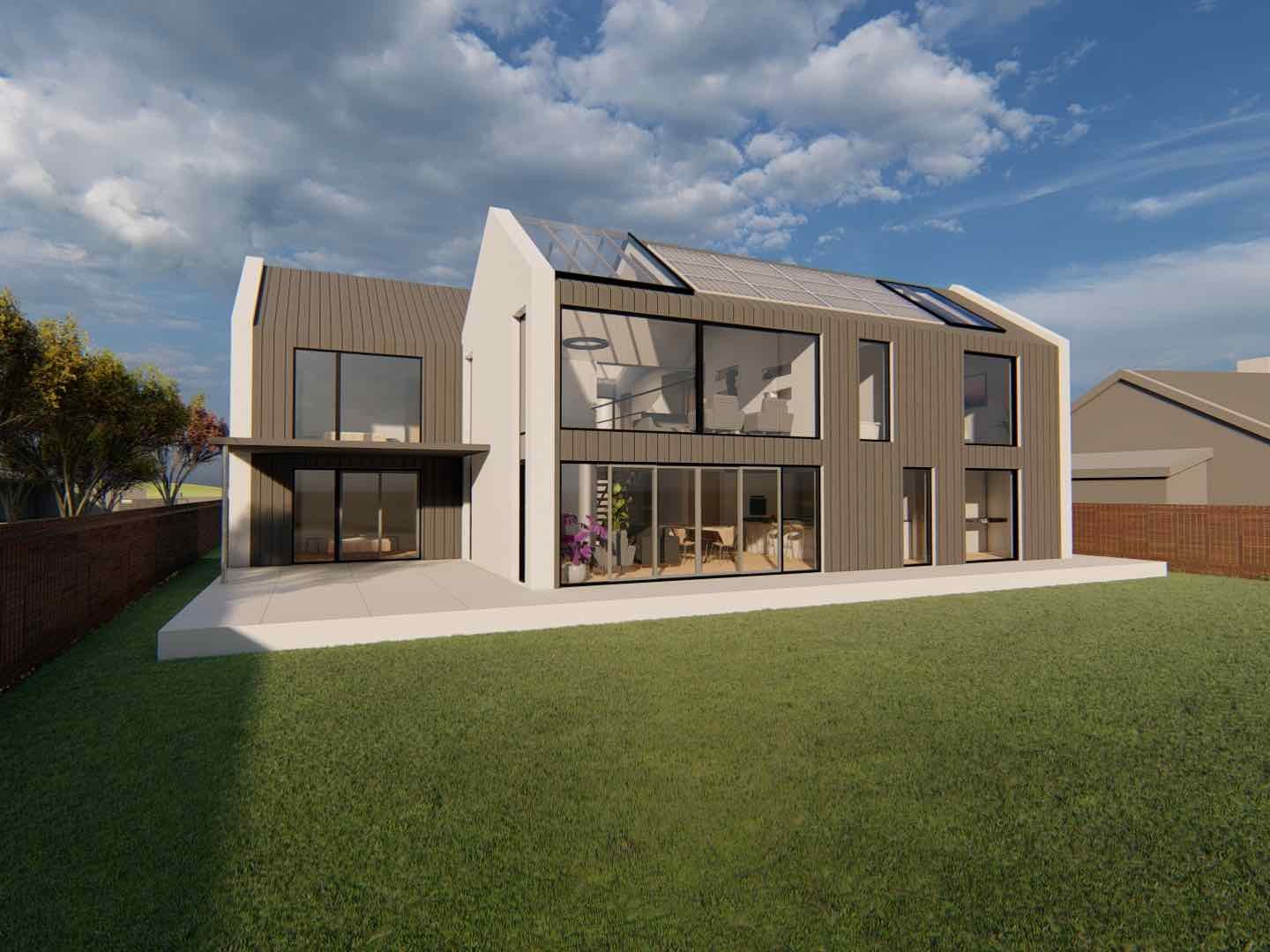 Modern House in Angus Architect Drawing Outside
