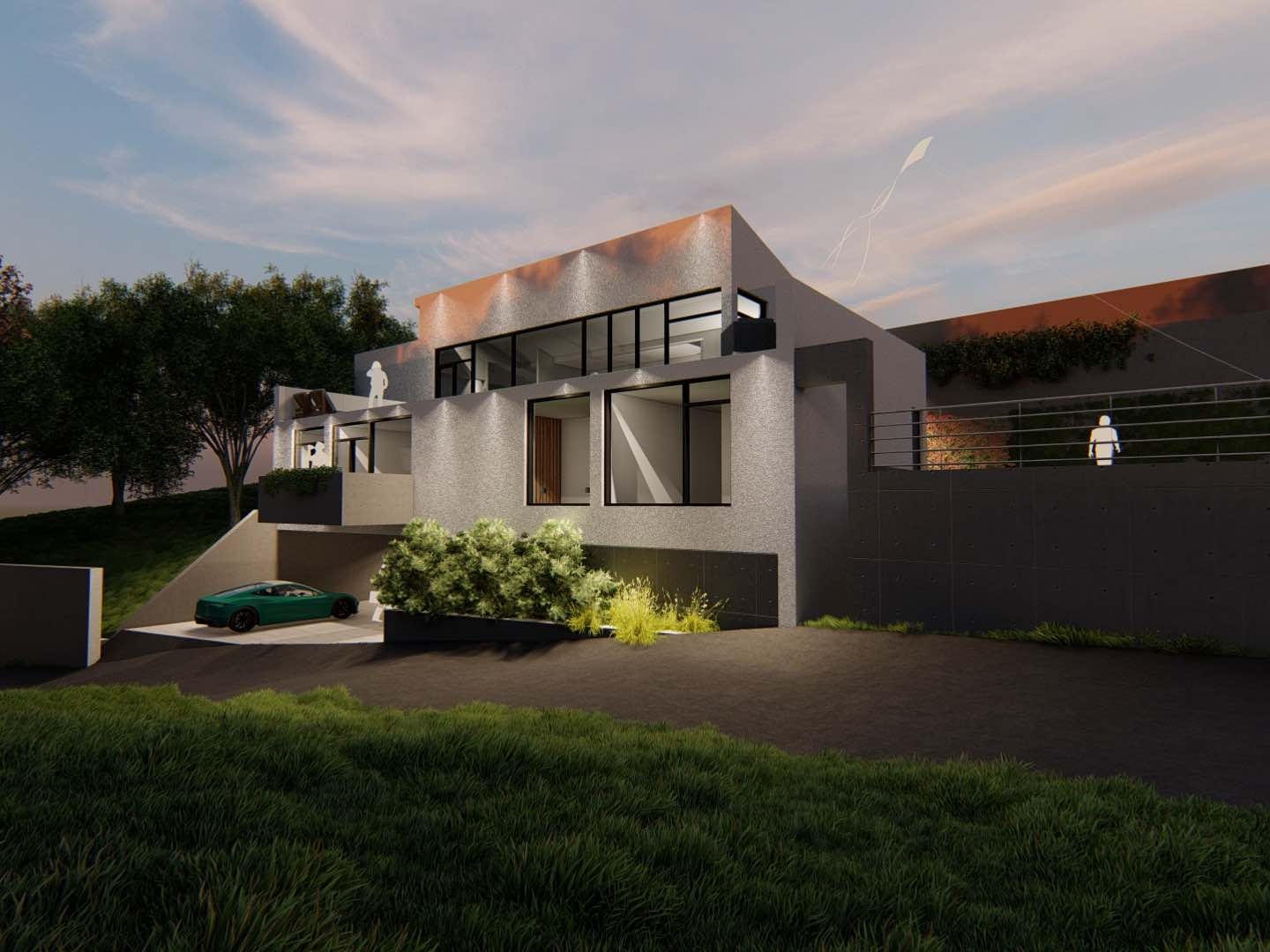 Modern House Broughty ferry architect Drawing