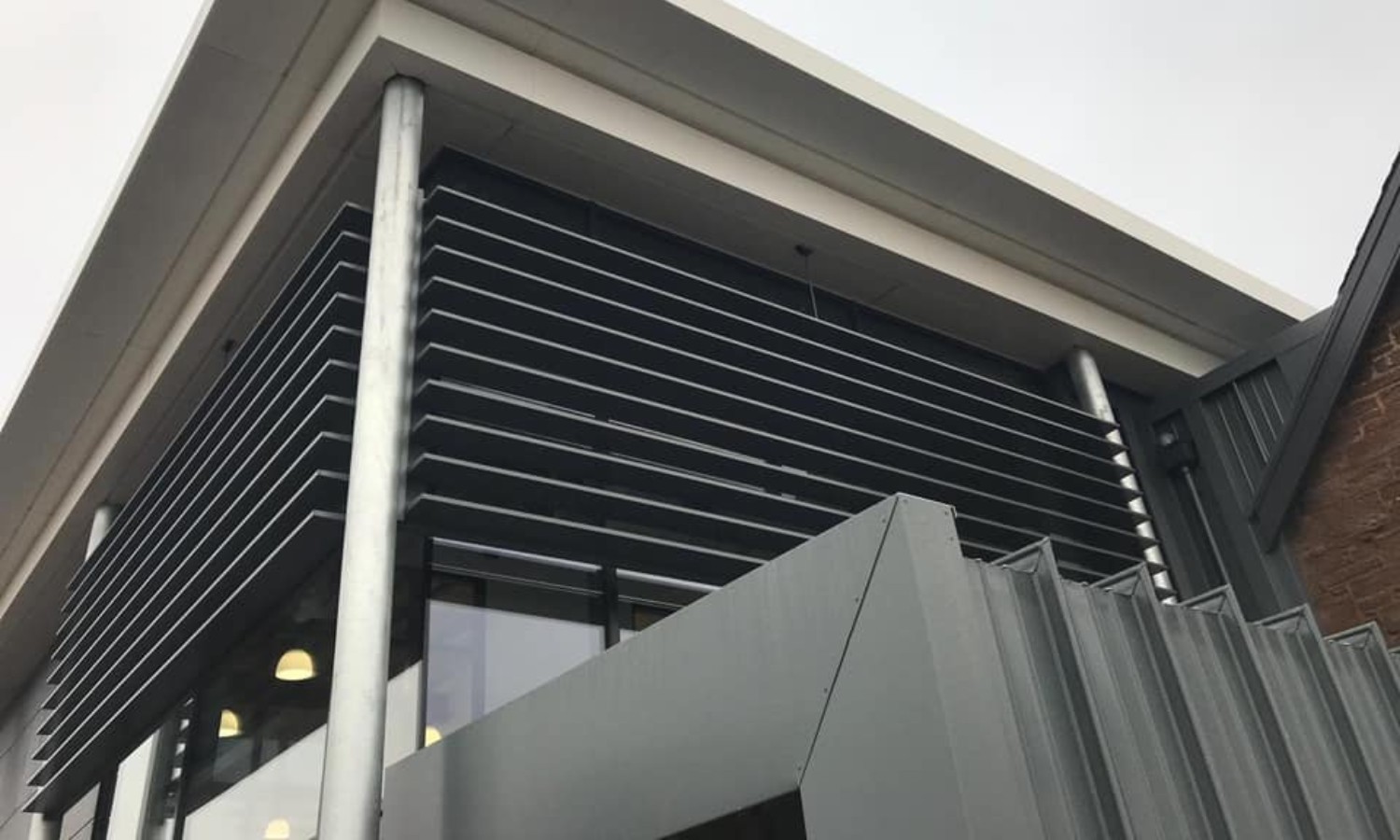 Friokheim Community Hub Architecture Details Outside
