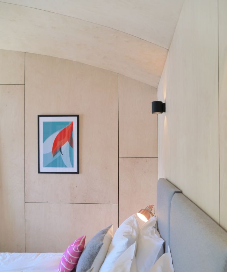 Inver Bothies Inside wall and lighting details