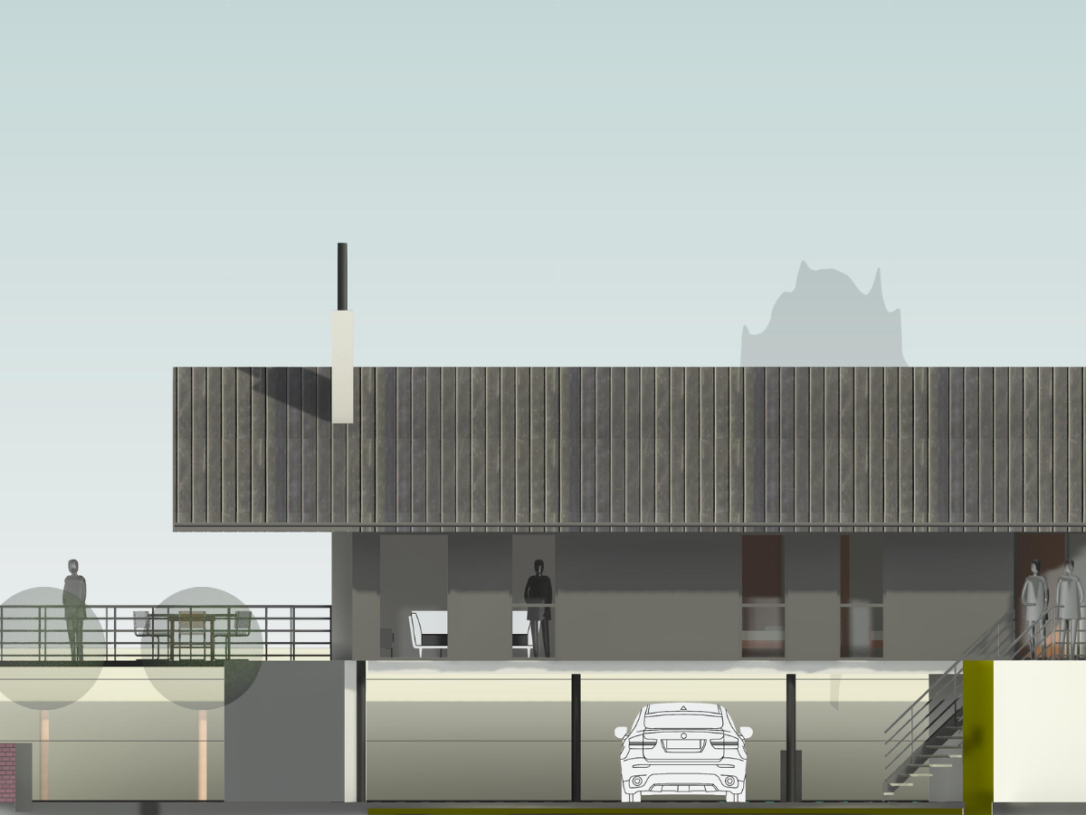 Murray Barry Architect Drawings Side Elevation