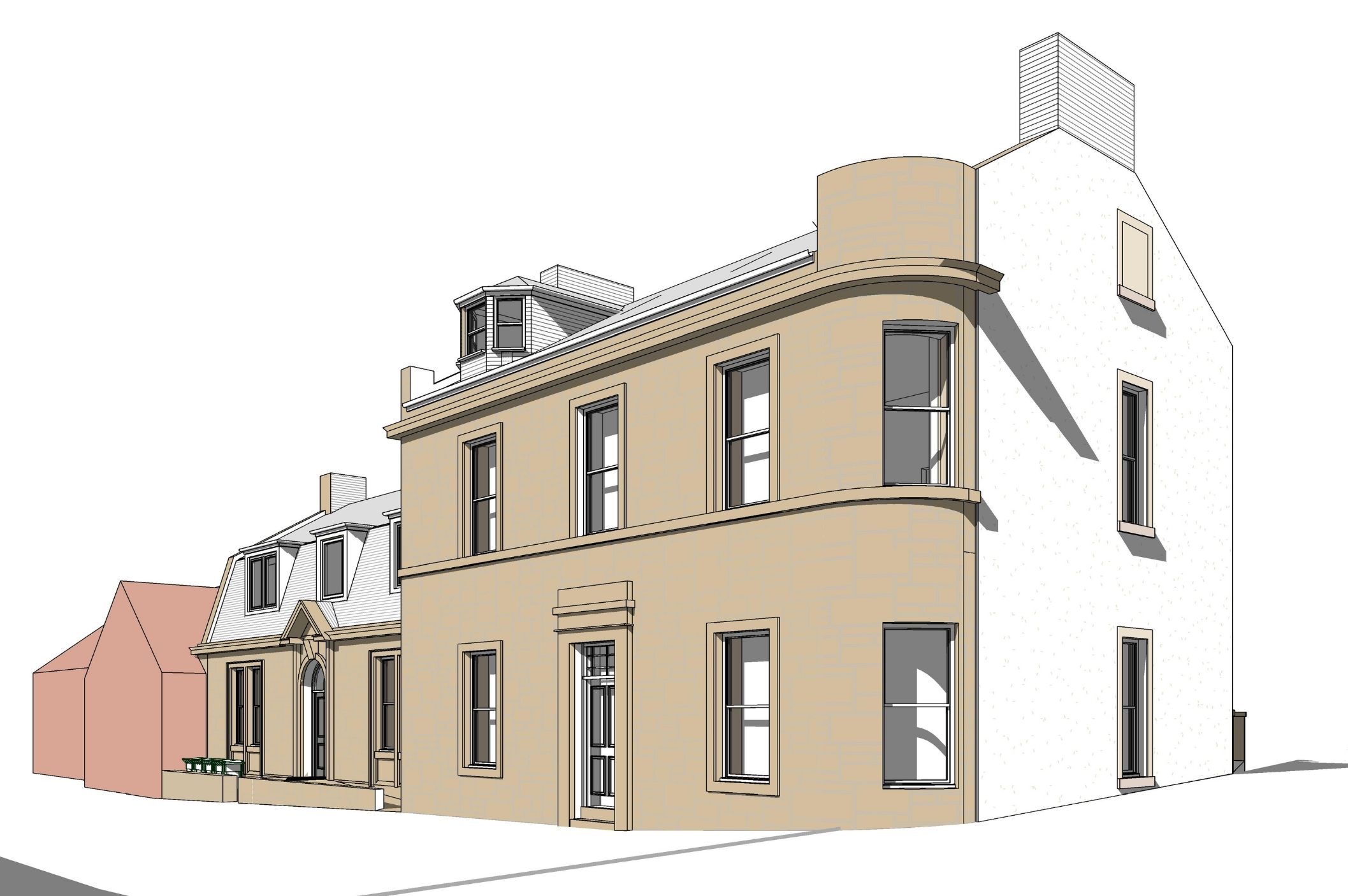 Proposed apartment conversion of listed building on Panmure Street in Brechin